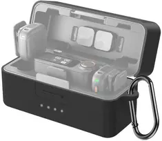 PULUZ Silikoninis apsauginis dėklas su įkrovimu DJI Mic 3 (Juoda)