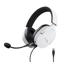 Trust GXT 490 FAYZO ausinės su mikrofonu, laidinės, USB Type-A, juodos/baltos