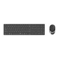 Rapoo 9850M belaidė klaviatūra su pele, RF / Bluetooth, QWERTZ vokiškas išdėstymas, pilka