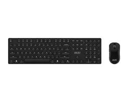 MSI FORGE K210 belaidis klaviatūros ir pelės rinkinys USB juodas