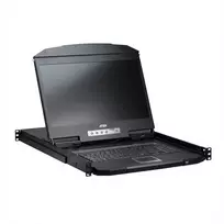 ATEN CL3116NX KVM jungiklis 46,99 cm (18,5 colio) TFT VGA PS/2-USB 16 prievadų, vokiška klaviatūra