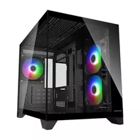 Mini Tower kompiuterio korpusas Cougar FV150 ARGB – juodas