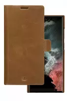 Dėklas-folijo dbramante1928 Lynge, Samsung Galaxy S22 Ultra, smėlio spalvos, iki 17,3 cm (6,8 inch) ekranui, stovas darbalaukiui