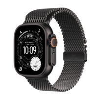 Išmanusis laikrodis Apple Watch Ultra 3 GPS + Cellular 49 mm juodas titano korpusas su juoda titano Milano apyranke (mažas)