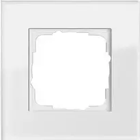 Stiklinė dengiamoji plokštelė GIRA Esprit Glas White, bevaržtė, 95×95×9,85 mm