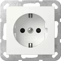 Gira SCHUKO kištukinis lizdo modulis System 55 Rein modelis 445303, skirtas System 55 rėmams