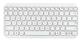 Belaidė Bluetooth klaviatūra ASUS KW100 Marshmallow — 75 % išdėstymas, QWERTZ, žirkliniai jungikliai, balta