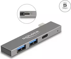 DeLOCK 3 prievadų plonas USB šakotuvas USB Type-C 5Gbps 2 x Type-A