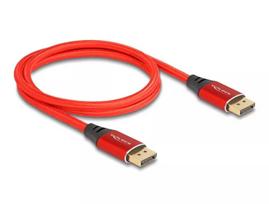 DeLOCK DisplayPort kabelis 16K 60 Hz 1 m raudonas metalinis
