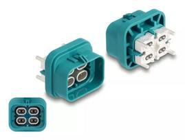 DeLOCK HDMTD keturgubas kištukas PCB montavimui, apsaugos klasė IP67 IP69K