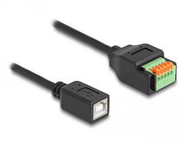 DeLOCK USB 2.0 laidas Type-B moteriškas į gnybtų bloko adapterį 15 cm