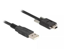 USB 2.0 laidas DeLOCK 80478 1m Type-A kištukas į Mini-B kištuką juodas