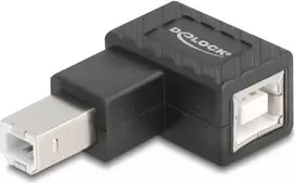 DeLOCK 67206 USB tipo B adapteris (motina–motina) 90° juodas