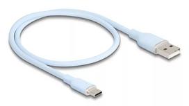 USB kabelis DeLOCK 81221 USB 2.0 0,5 m USB A USB C mėlynas