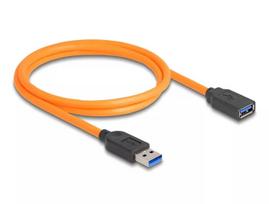 DeLOCK USB laidas USB-A (vyras) į USB-A (moteris) 5Gbps 1 m oranžinis