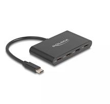 DeLOCK USB 3.2 Gen 1 USB Type-C šakotuvas 3x USB Type-C moterų + 1x USB Type-C PD 100W