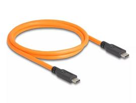 DeLOCK USB laidas USB Type-C kištukas į USB Type-C kištuką 1 m 5Gbps Oranžinis