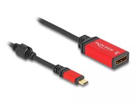 DeLOCK USB Type-C į DisplayPort adapteris 8K 30 Hz HDR raudonas