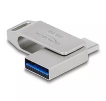 USB atmintukas DeLOCK 256GB USB-C / Type-A metalinis korpusas