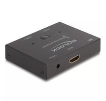 DeLOCK HDMI 2 į 1 jungiklis dvikryptis 8K 60 Hz metalinis juodas