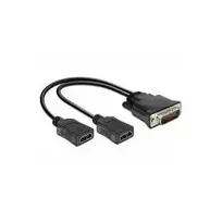 Video kabelio adapteris DeLOCK 65280 0,25 m DMS 2x HDMI juodas