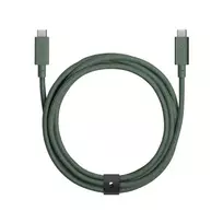 Laidas USB-C į USB-C Native Union Belt Cable Pro 240W, 2,4 m, USB 2.0, 0,48Gbit/s, Žalias
