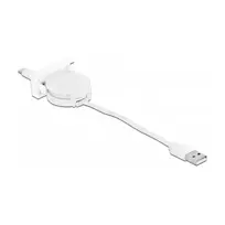 Įtraukiamas laidas DeLOCK Easy 45 USB 2.0 Type-A į Type-C 0,62 m