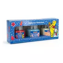 Kvepiančios žvakės Haribo Winterland 3 vnt. rinkinys A2194 – dekoratyvinės kvapnios žvakės, 3 vnt.
