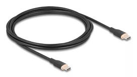 USB C laidas DeLOCK 81239 2,5 m USB C juodas USB 2.0 0,48Gbit/s