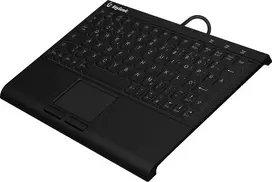 Klaviatūra KeySonic KSK-3211ELU (DE) USB QWERTZ juoda