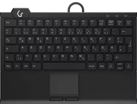 Klaviatūra KeySonic KSK-5210ELU (DE) USB, QWERTZ, juoda, su foniniu apšvietimu