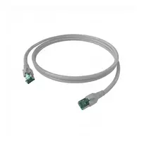 EasyLan FlexBoot FTP Cat.6a saCon 1m - 1 m - Cat6a - F/UTP (FTP) - RJ-45 - RJ-45 - Pilka