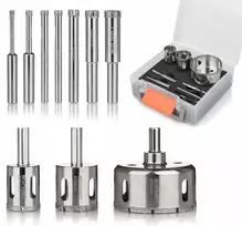 Deimantinių gręžtuvų rinkinys Smart SM-25-SET10G, 10 vnt., skersmenys 4–68 mm