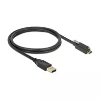 USB kabelis DeLOCK 83717 USB 3.2 Gen 2 1 m USB A USB C juodas