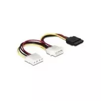 Maitinimo laidas SATA HDD DeLOCK 60103 2x 4pin vyriškas/moteriškas 0,165 m