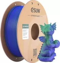 PLA MATTE DUAL 1,75mm ŽALIA MĖLYNA 1kg ESUN 3D FILAMENTAS (PLA-MTD175B-UG1P1)