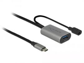 USB ilginimo laidas DeLOCK 85391 USB 3.2 Gen 1 5 m USB A USB C juodai pilkas