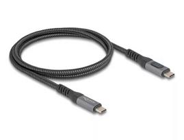DeLOCK USB 40Gbps duomenų ir greito įkrovimo koaksialinis kabelis 1 m USB PD 3.1 240 W