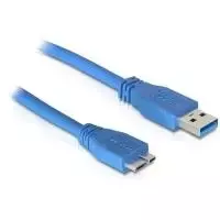 USB laidas DeLOCK 83502 USB 3.2 Gen 1 5 m USB A Micro-USB B mėlynas