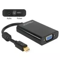 Vaizdo kabelio adapteris DeLOCK 65598 Mini DisplayPort į VGA 3,5 mm