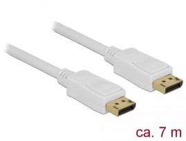 DisplayPort kabelis DeLOCK 84861 7 m Baltas