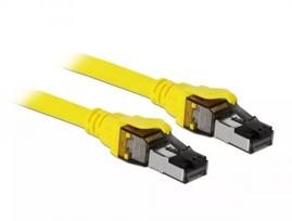 Tinklo kabelis DeLOCK 86581 RJ-45 Cat8.1 1m geltonas