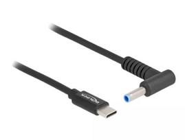 DeLOCK USB Type-C į HP 4,5 x 3,0 mm įkrovimo laidas nešiojamam kompiuteriui, 1,5 m, 20 V, 3 A