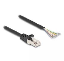 DeLOCK RJ50 (vyriškas) į atvirus laidų galus S/FTP 1 m juodas kabelis