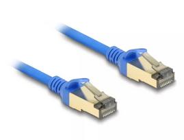 DeLOCK RJ45 tinklo kabelis Cat.8.1 F/FTP Slim 0,5 m mėlynas