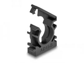 Laikiklis kabeliams DeLOCK 60483 15,8 mm juodas 8 vnt.
