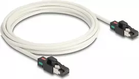 DeLOCK tinklo kabelis RJ45 kištukas į kištuką Cat.6A S/FTP 3 m baltas