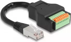 DeLOCK RJ45 kabelis Cat.5e kištukas į gnybtų bloką 15 cm