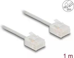 Tinklo kabelis DeLOCK RJ45 Cat.6 UTP Ultra Slim 1 m pilkas