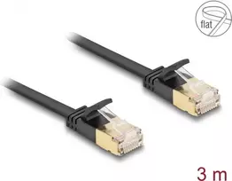 Tinklo kabelis DeLOCK RJ45 Cat.6A kištukas–kištukas U/FTP 3 m juodas